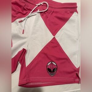 SUPERX Pink Power Ranger Athletic Shorts